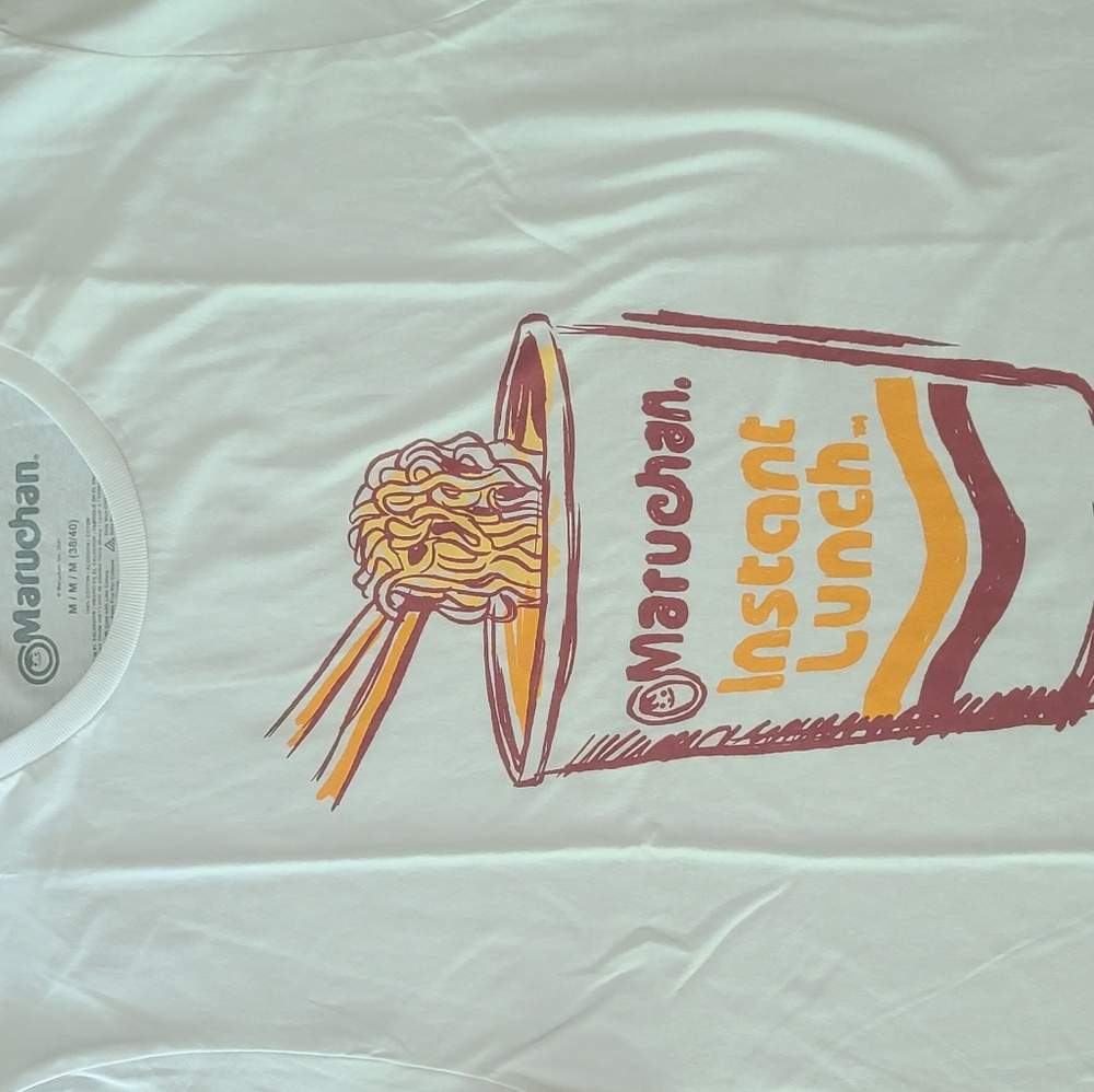 Maruchan white t-shirts